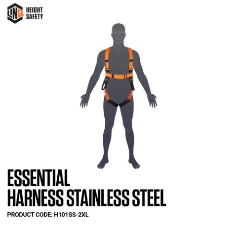 LINQ ESSENTIAL HARNESS STAINLESS STEEL MAXI ( XL-2XL)